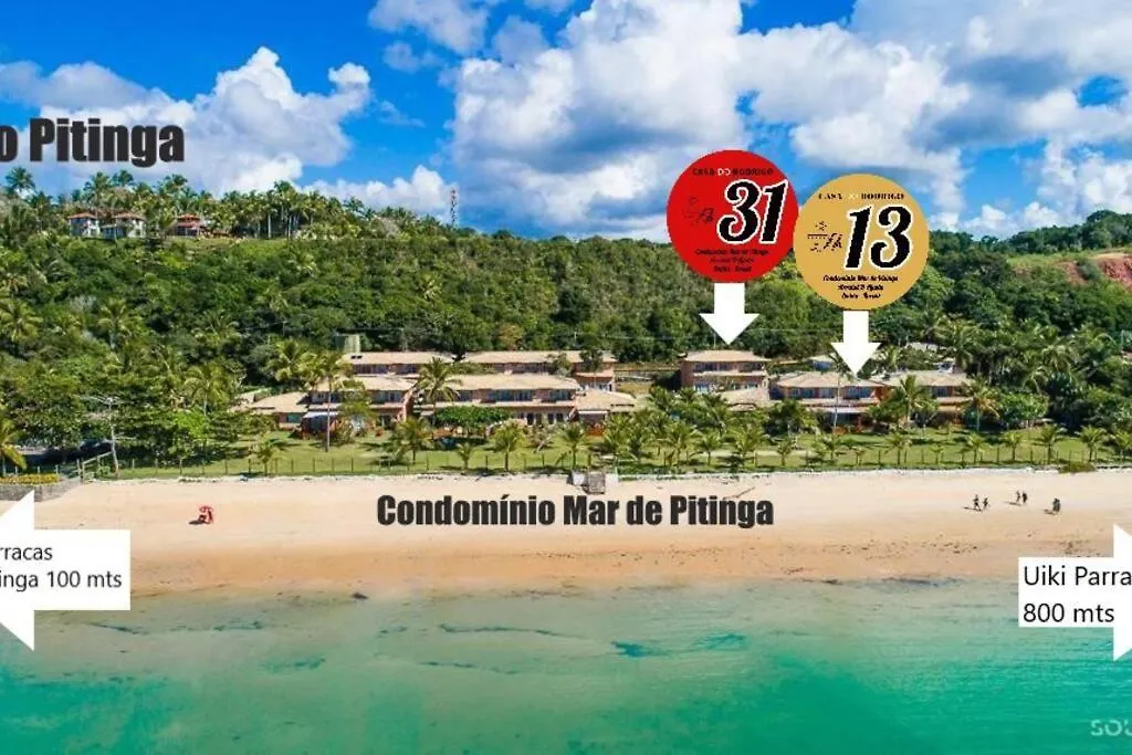 Feriehus Pe Na Areia Praia Pitinga Casa13- Arraial D'Ajuda Porto Seguro Brasilien